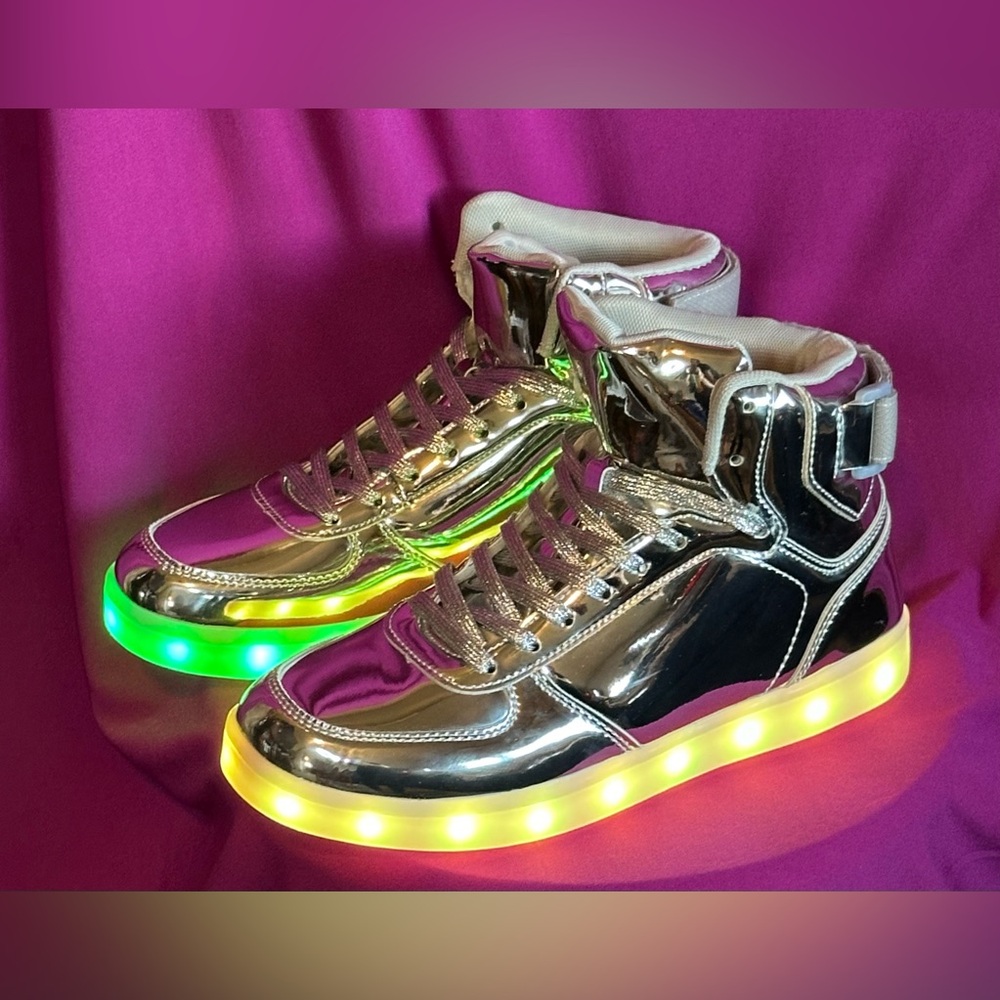 Silver Led Multicolor Multiple Modes Light Up Sho… - image 7